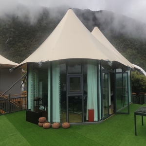 五星级享受的膜结构酒店帐篷---宁波千艺新材料有限公司