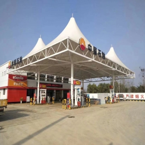膜结构加油站跟普通建筑加油站的区别-宁波千艺新材料有限公司
